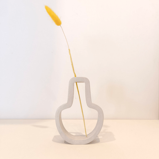 Vase design "Vazy" – Gypse hydrofugé fait main – Style minimaliste