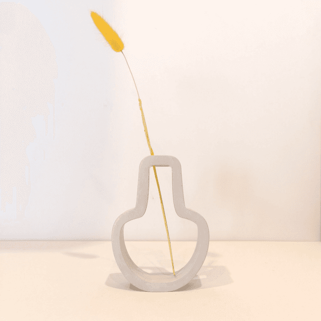 Vase design &quot;Vazy&quot; – Gypse hydrofugé fait main – Style minimaliste
